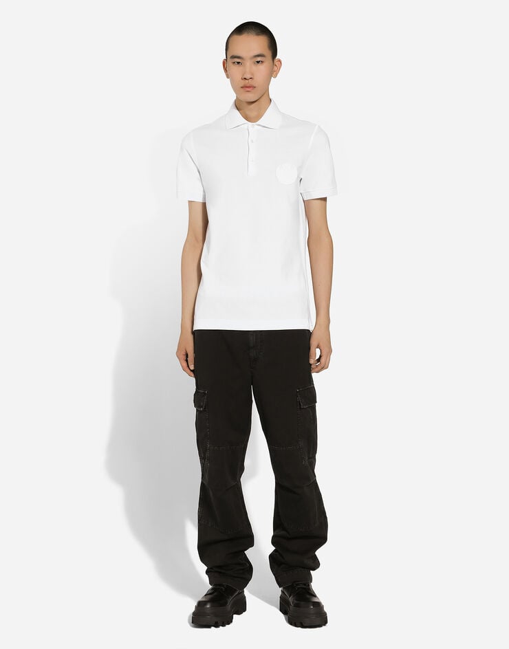Dolce & Gabbana Polo De Algodón Con Logotipo DG Bordado