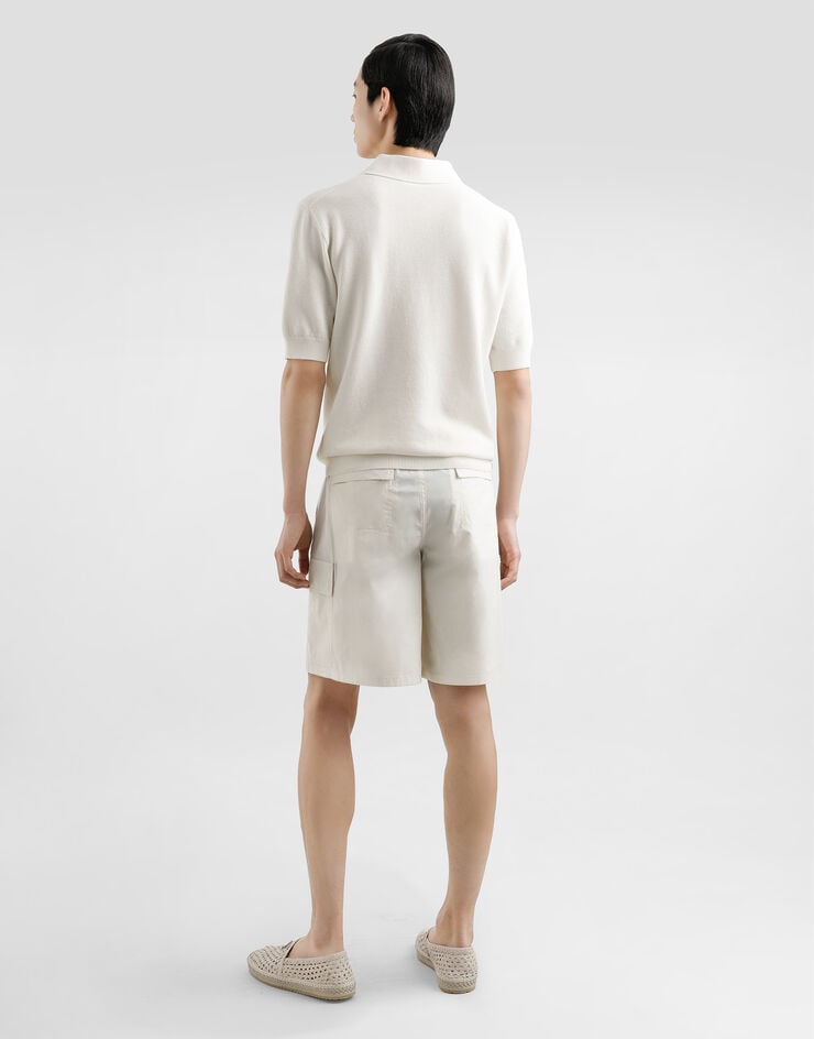 Dolce & Gabbana Polo De Algodón Con Placa Con Logotipo