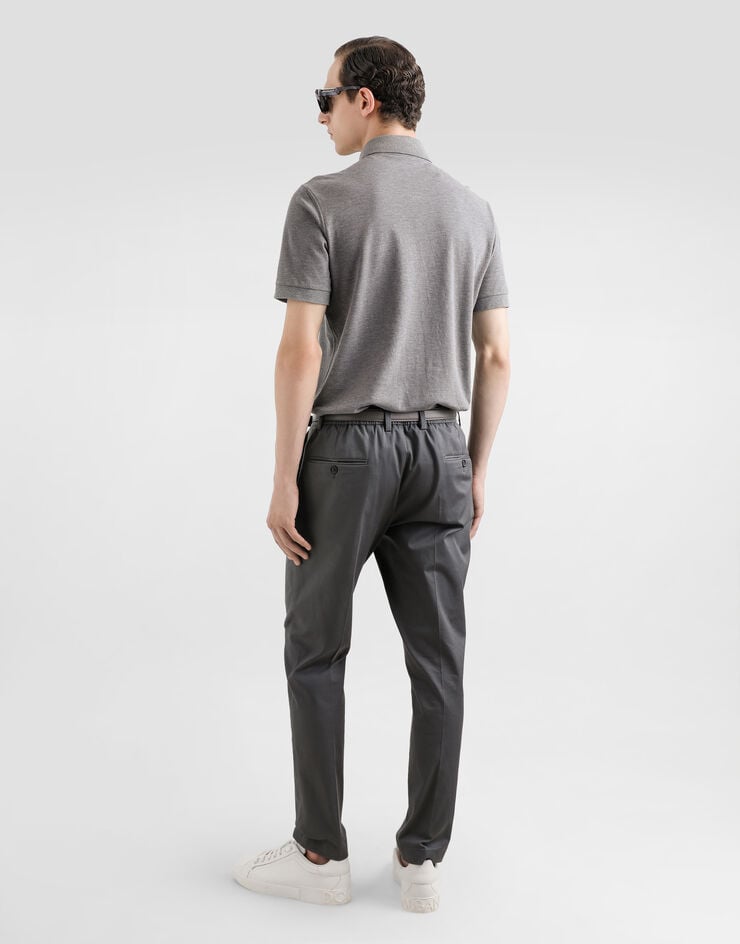 Dolce & Gabbana Polo De Algodón Con Placa Con Logotipo