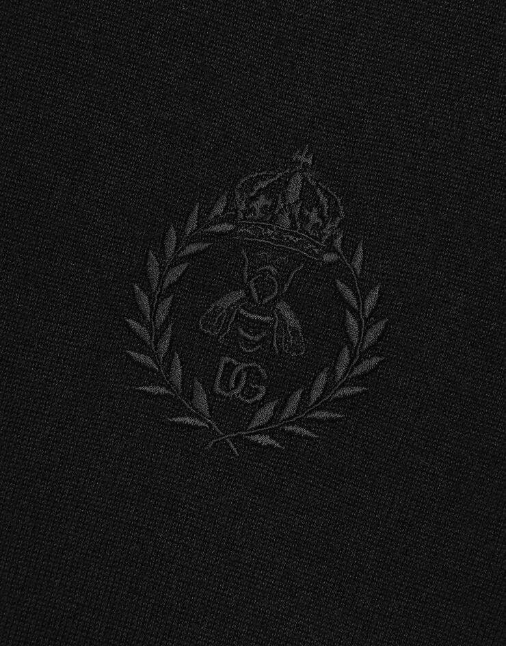 Dolce & Gabbana Polo De Cachemira Con Bordado Del Logotipo DG