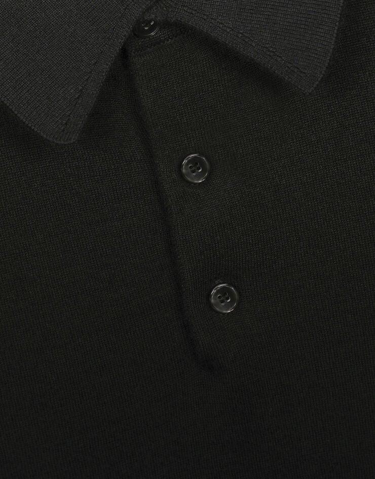 Dolce & Gabbana Polo De Cachemira Con Bordado Del Logotipo DG