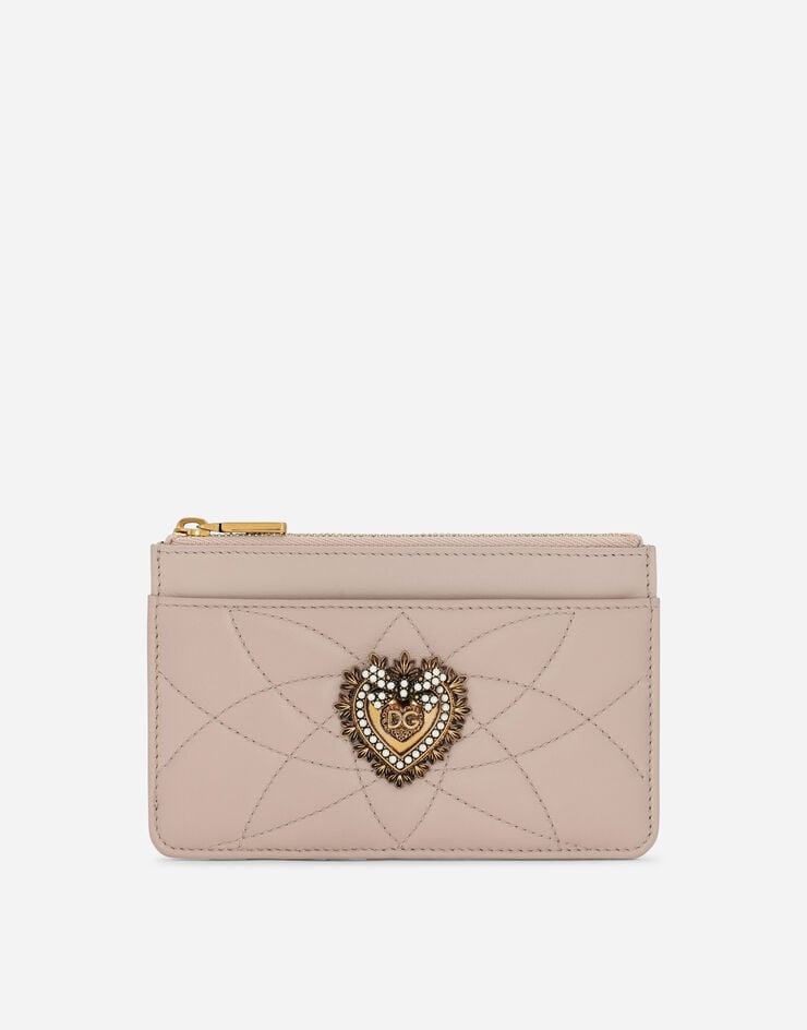 Dolce & Gabbana Porte-cartes Devotion moyen format en cuir nappa matelassé