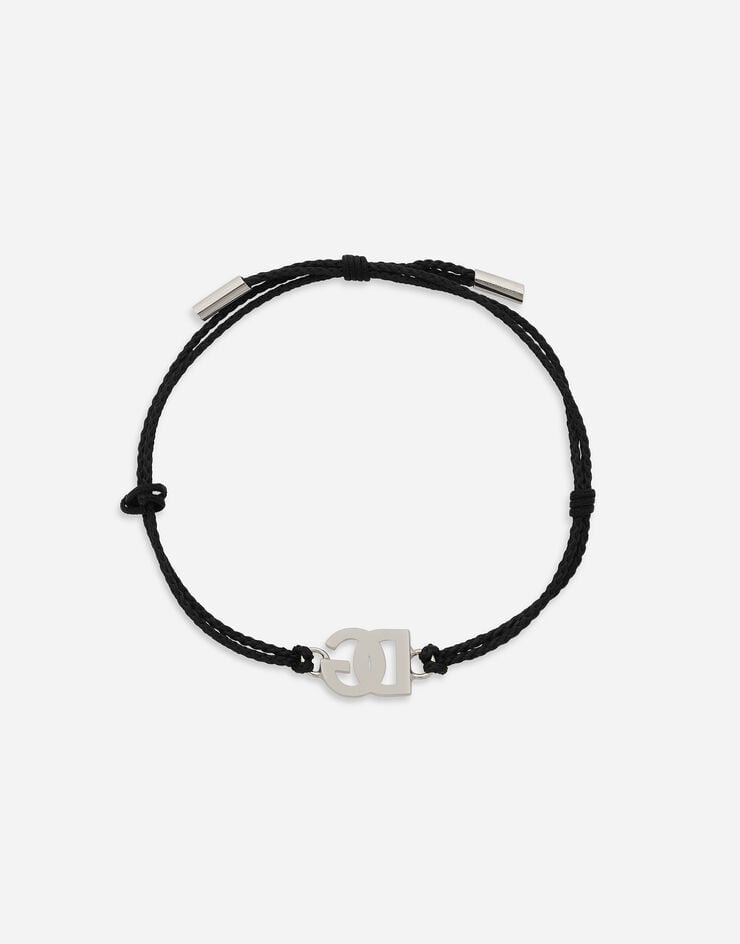 Dolce & Gabbana Pulsera De Cuerda Con Logotipo DG Pequeño