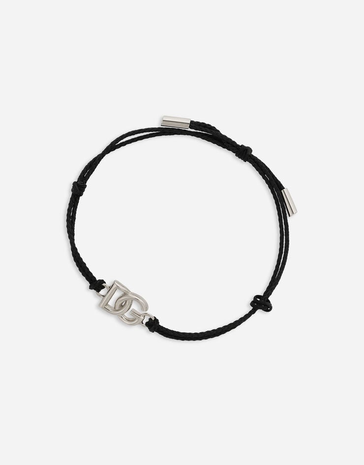 Dolce & Gabbana Pulsera De Cuerda Con Logotipo DG Pequeño