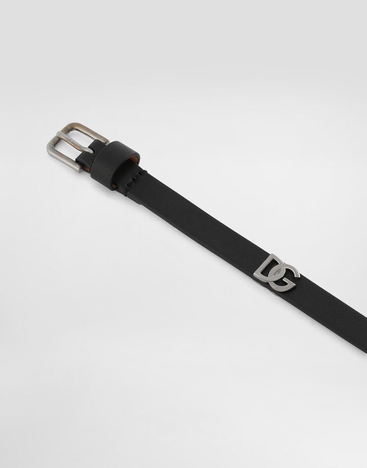 Dolce & Gabbana Pulsera En Piel De Becerro Con Logotipo DG