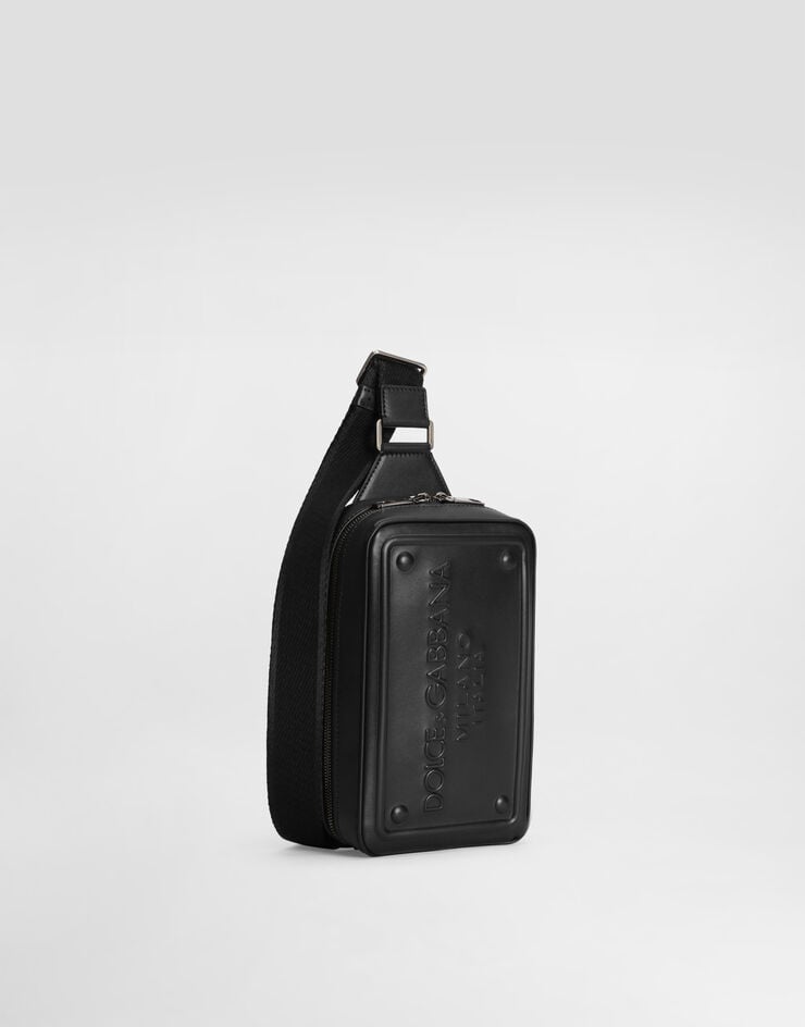 Dolce & Gabbana Riñonera En Piel De Becerro Con Logotipo En Relieve