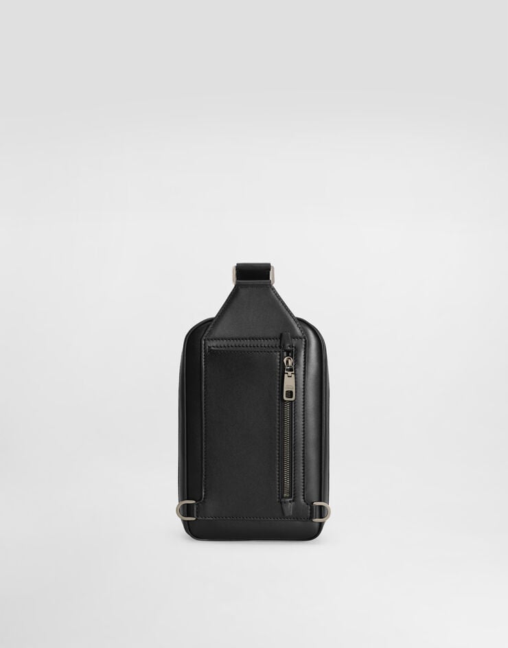 Dolce & Gabbana Riñonera En Piel De Becerro Con Logotipo En Relieve