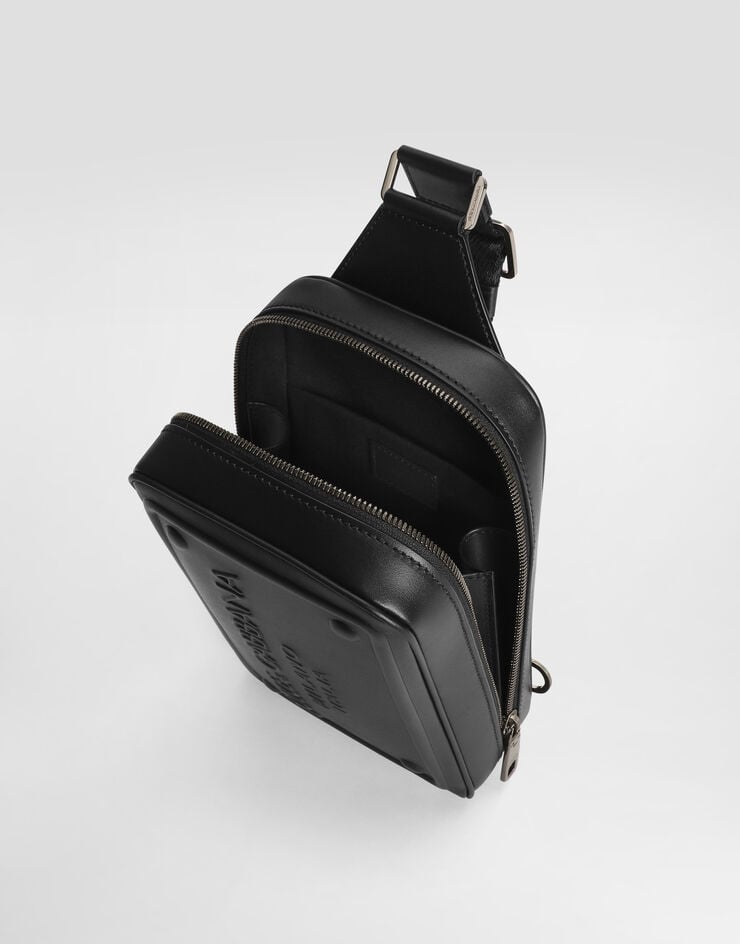 Dolce & Gabbana Riñonera En Piel De Becerro Con Logotipo En Relieve