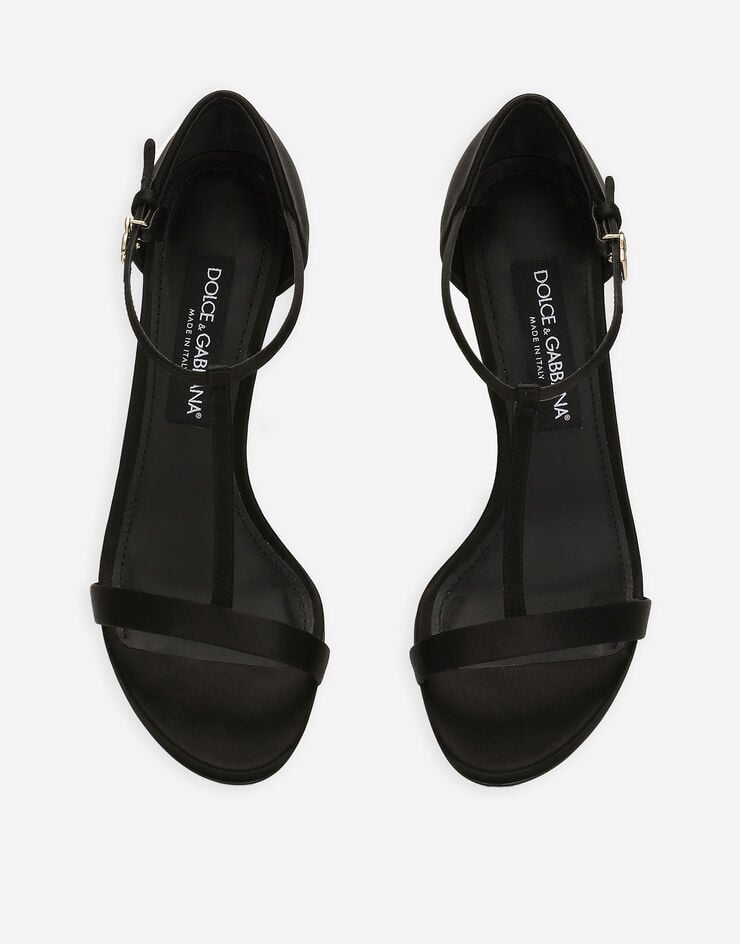 Dolce & Gabbana Sandalia Con Diseño En Forma De T De Raso