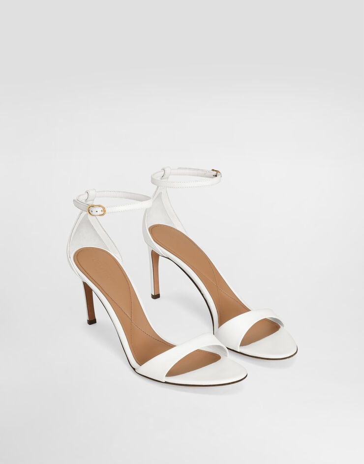 Dolce & Gabbana Sandalia De Piel De Cabritilla Brillante