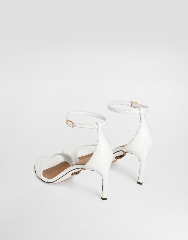 Dolce & Gabbana Sandalia De Piel De Cabritilla Brillante