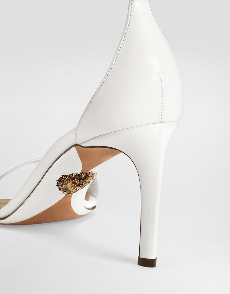 Dolce & Gabbana Sandalia De Piel De Cabritilla Brillante