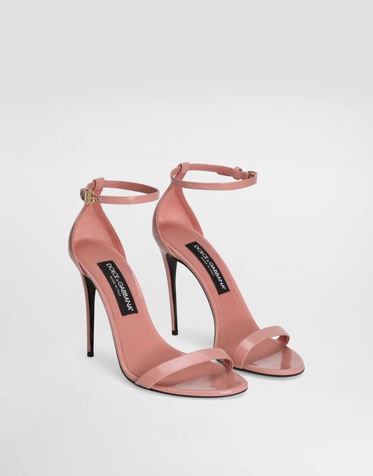 Dolce & Gabbana Sandalia En Piel De Becerro Brillante