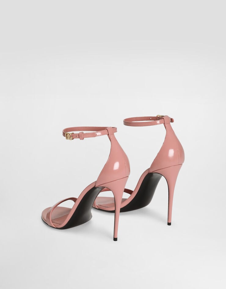 Dolce & Gabbana Sandalia En Piel De Becerro Brillante