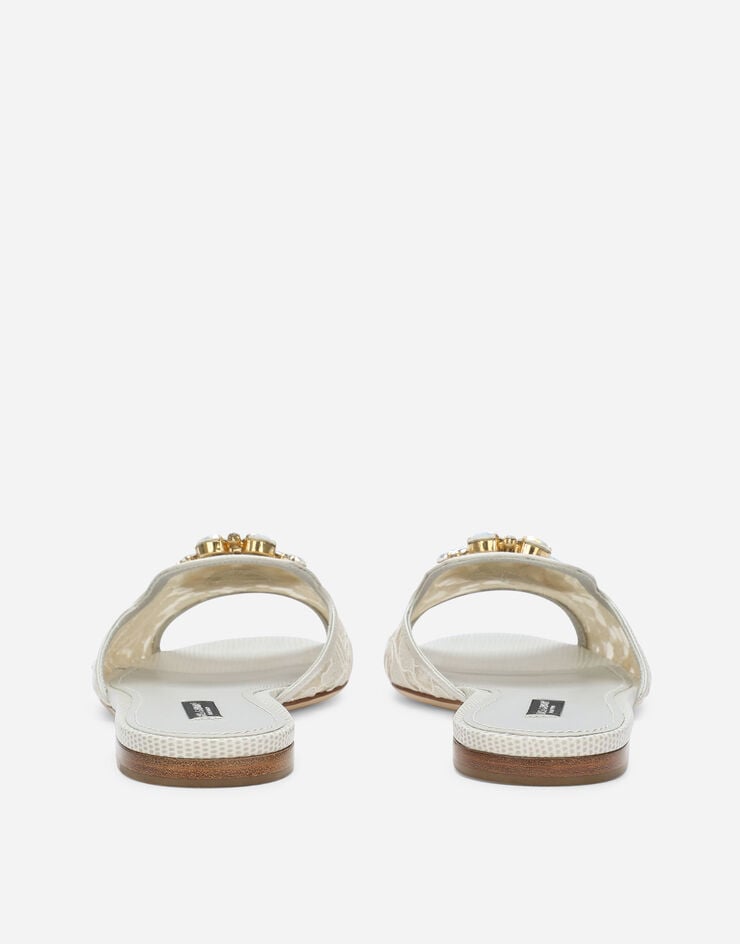 Dolce & Gabbana Sandalias Rainbow De Encaje Con Broche