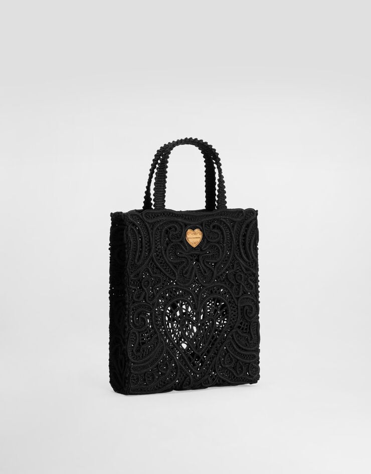 Dolce & Gabbana Shopper Pequeño Con Bordado Cordonetto