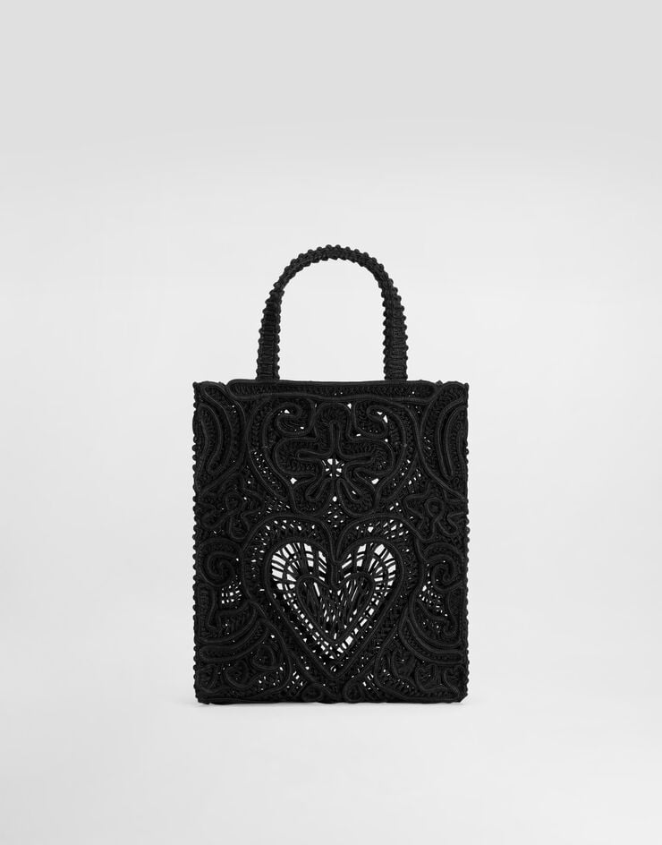 Dolce & Gabbana Shopper Pequeño Con Bordado Cordonetto