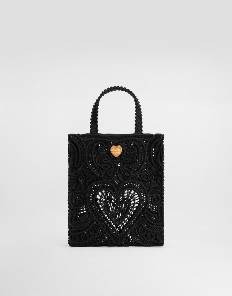 Dolce & Gabbana Shopper pequeño con bordado cordonetto