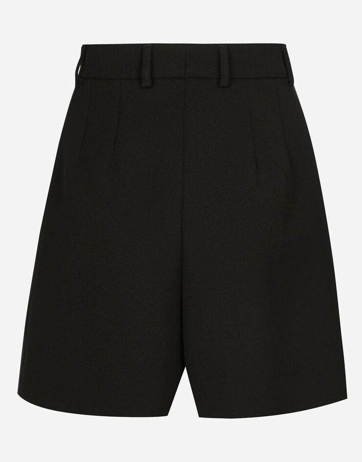 Dolce & Gabbana Shorts Tipo Esmoquin En Gabardina De Lana