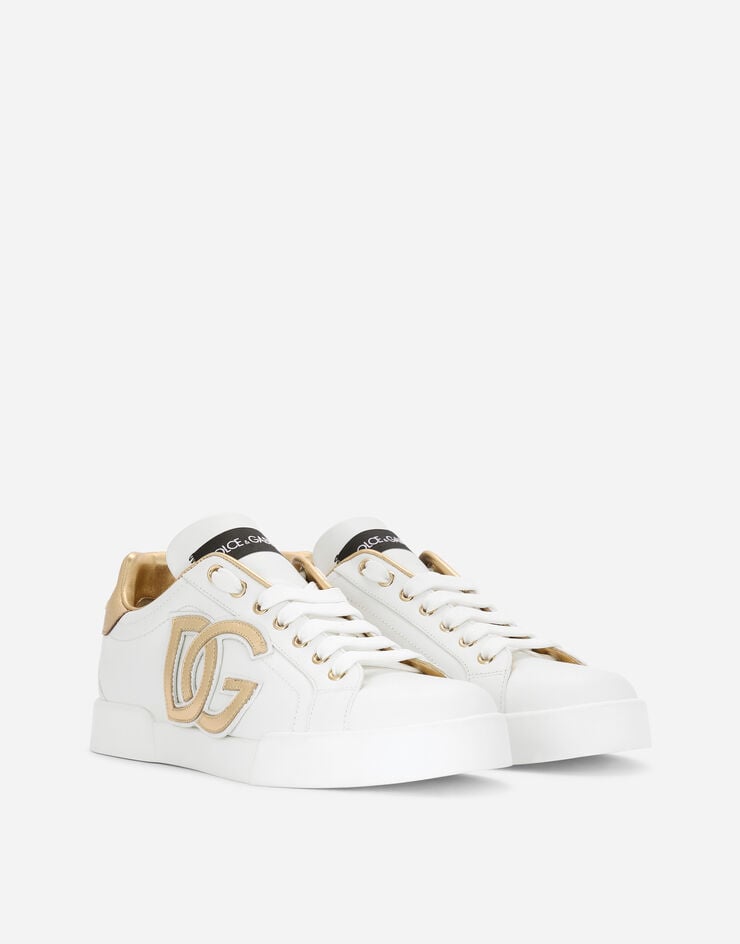Dolce & Gabbana Sneakers Portofino En Cuir De Veau à Logo DG