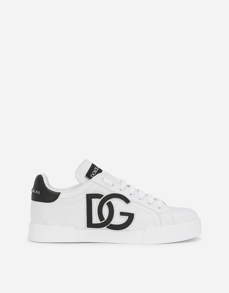 Dolce & Gabbana Sneakers Portofino en cuir de veau à logo DG