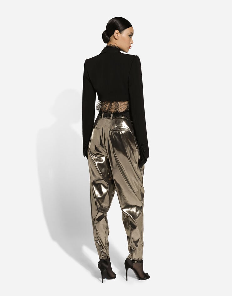 Dolce & Gabbana Spencer Tipo Esmoquin De Botonadura Sencilla En Gabardina De Lana