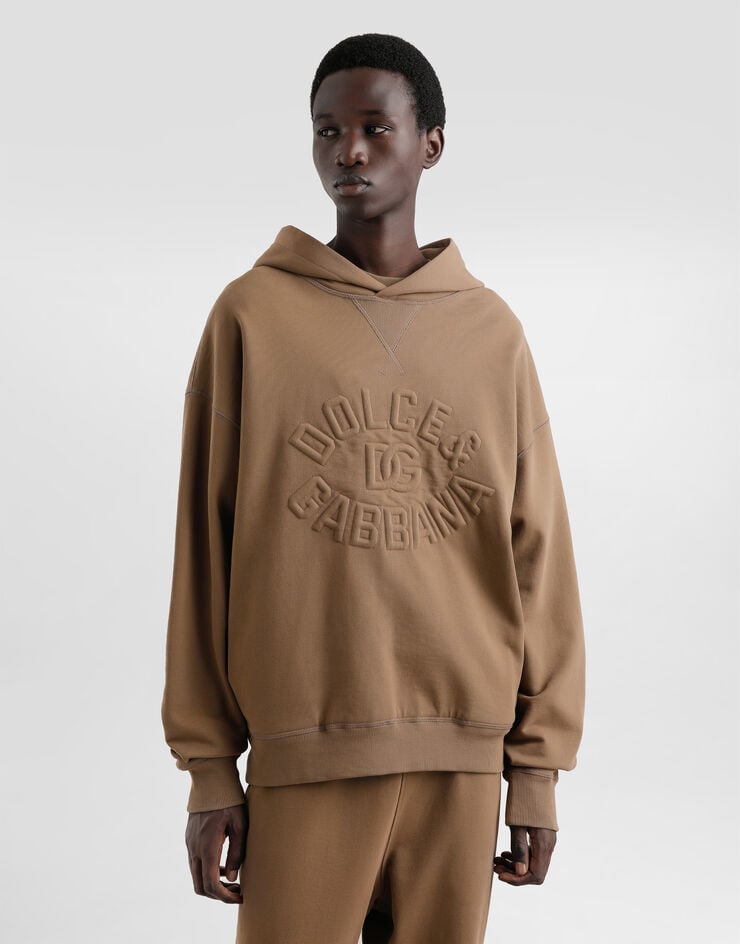 Dolce & Gabbana Sudadera Con Capucha De Algodón Con Logotipo