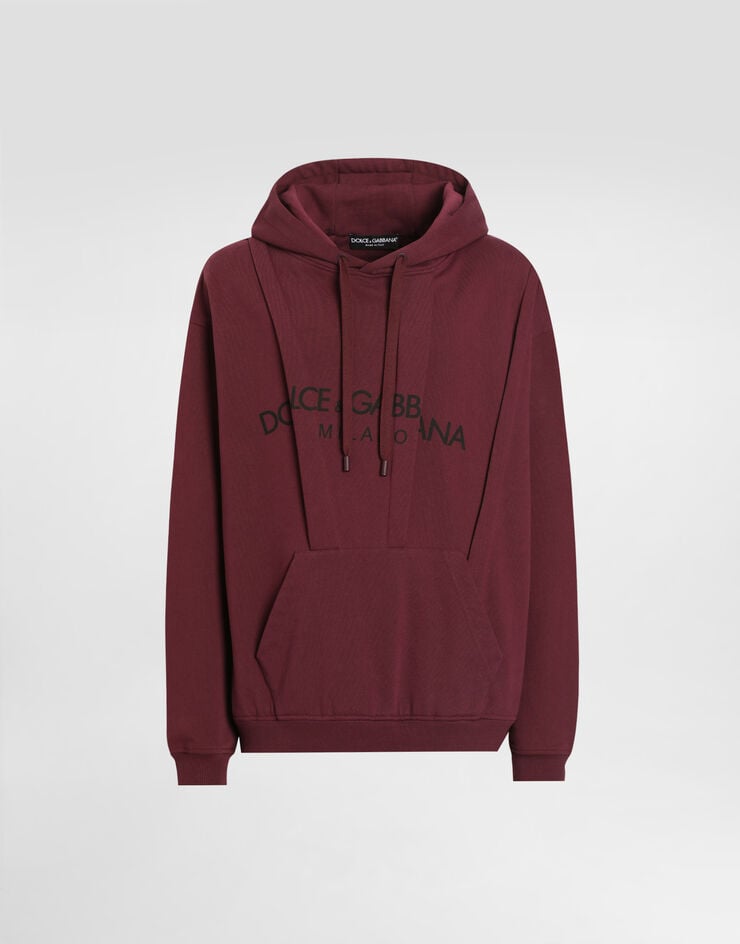 Dolce & Gabbana Sudadera con capucha de algodón con logotipo