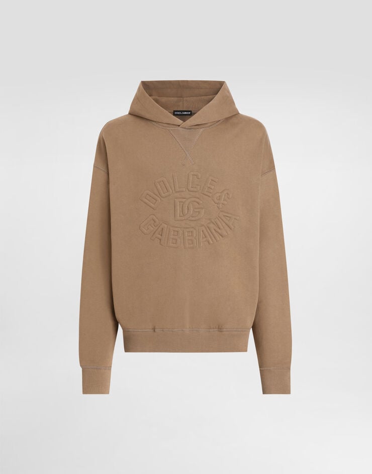 Dolce & Gabbana Sudadera con capucha de algodón con logotipo