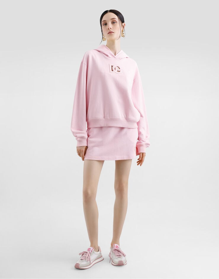 Dolce & Gabbana Sudadera Con Capucha De Punto Con DG Bordado En Relieve