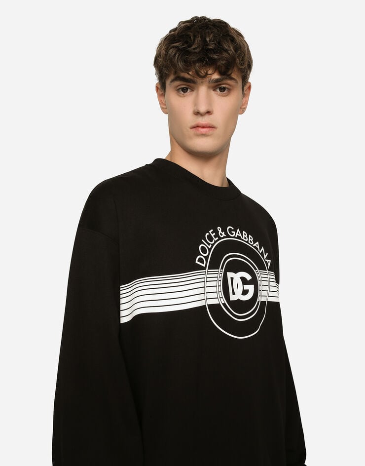 Dolce & Gabbana Sudadera De Punto Con Logotipo DG Estampado