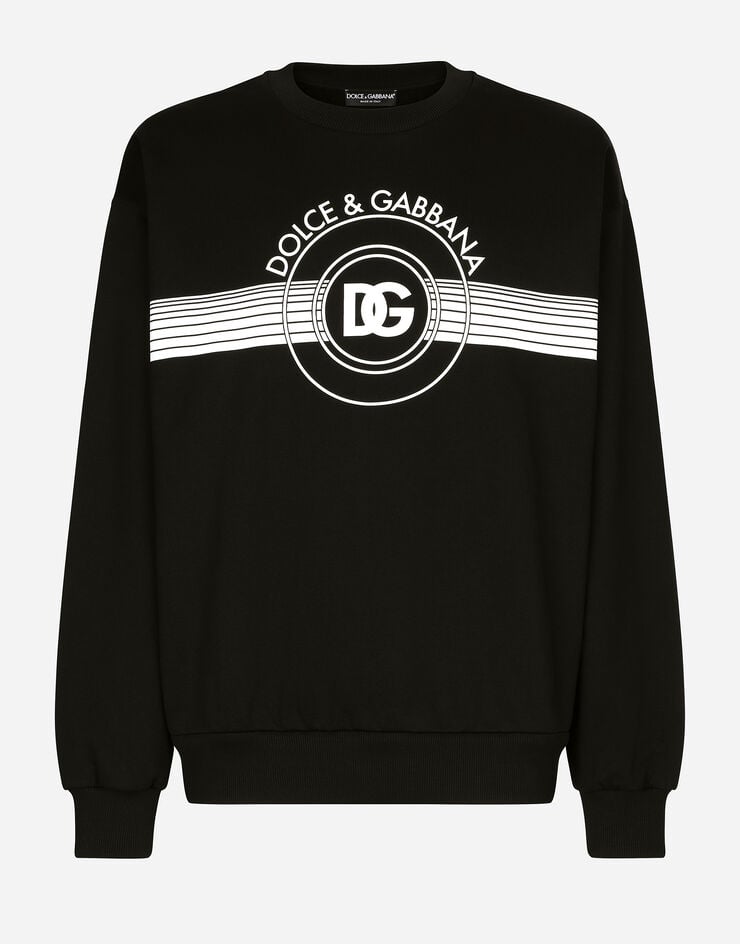 Dolce & Gabbana Sudadera de punto con logotipo DG estampado