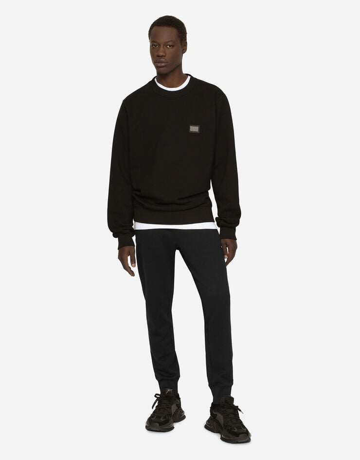 Dolce & Gabbana Sudadera De Punto Con Placa Con Logotipo