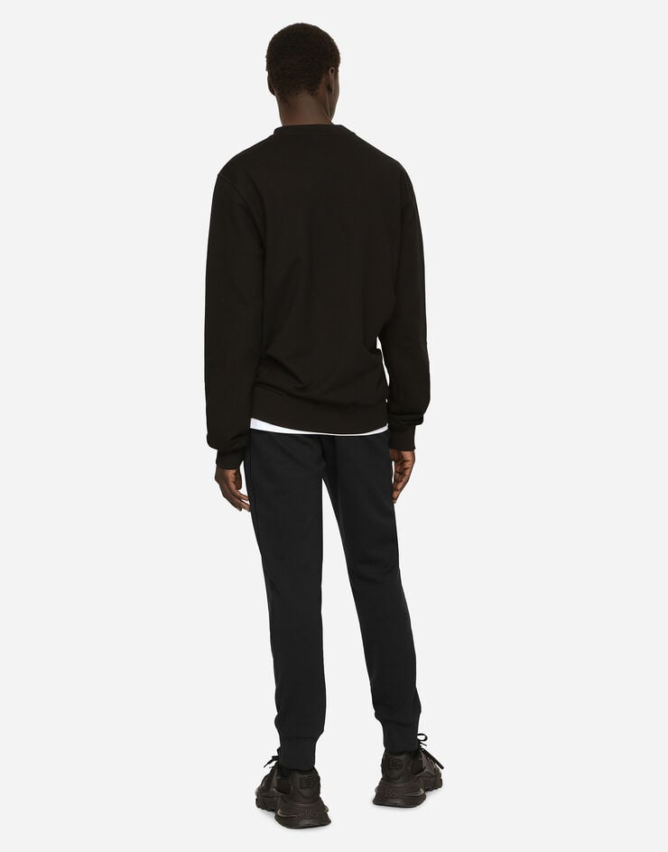 Dolce & Gabbana Sudadera De Punto Con Placa Con Logotipo