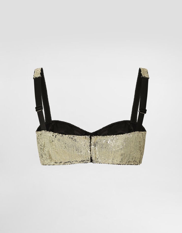 Dolce & Gabbana Sujetador Balconette Bordado De Microlentejuelas