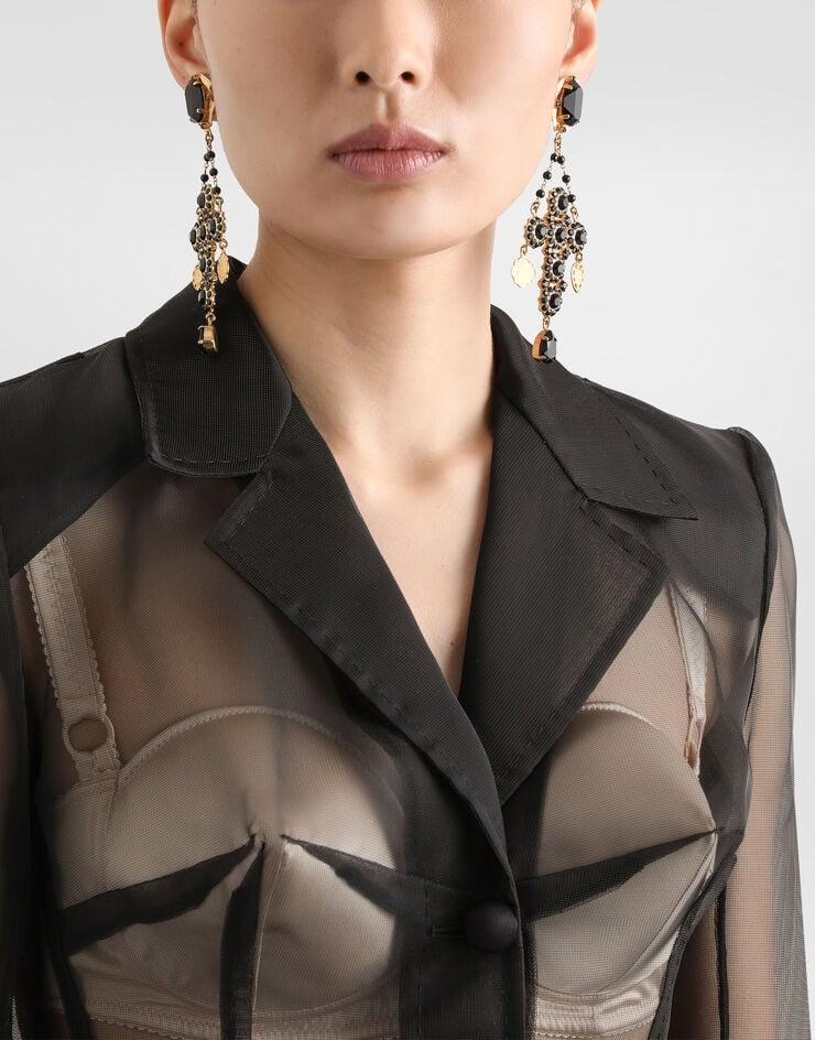 Dolce & Gabbana Sujetador Balconette De Raso Con Copas Cónicas