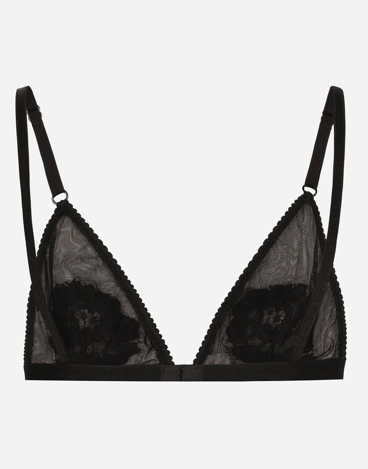 Dolce & Gabbana Sujetador De Triángulo Con Copa Blanda De Encaje Y Tul
