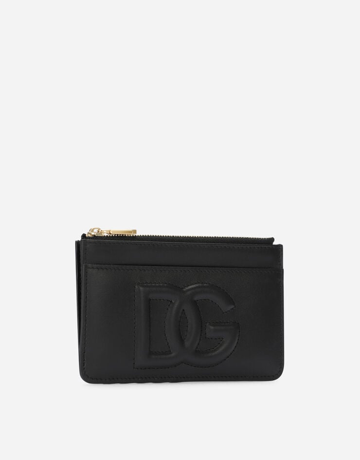 Dolce & Gabbana Tarjetero DG Logo Mediano En Piel De Becerro