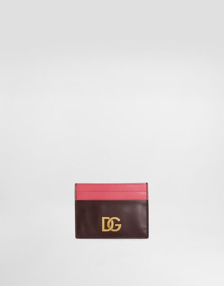 Dolce & Gabbana Tarjetero En Piel De Becerro Con Logotipo DG