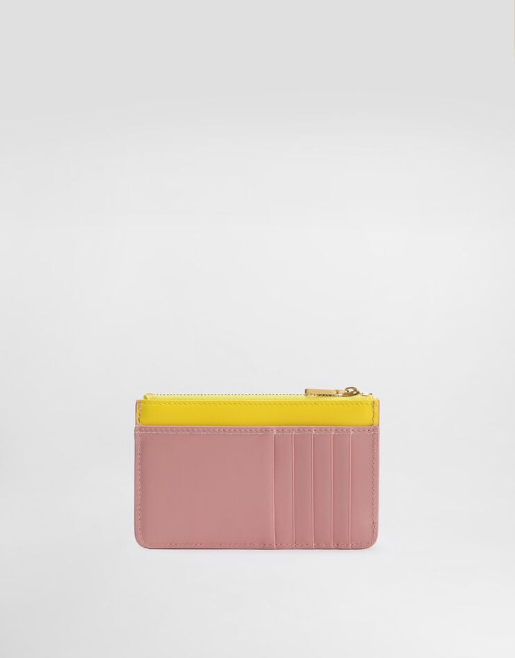 Dolce & Gabbana Tarjetero En Piel De Becerro Con Logotipo DG