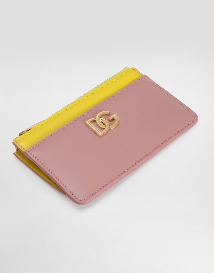 Dolce & Gabbana Tarjetero En Piel De Becerro Con Logotipo DG