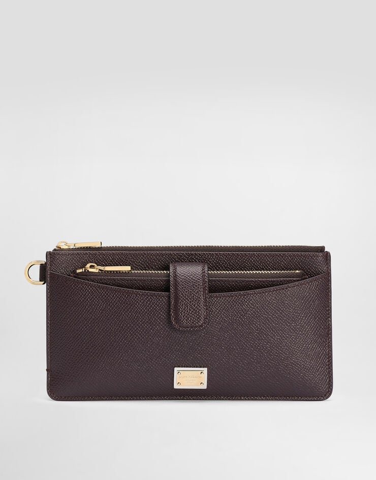 Dolce & Gabbana Tarjetero en piel de becerro dauphine