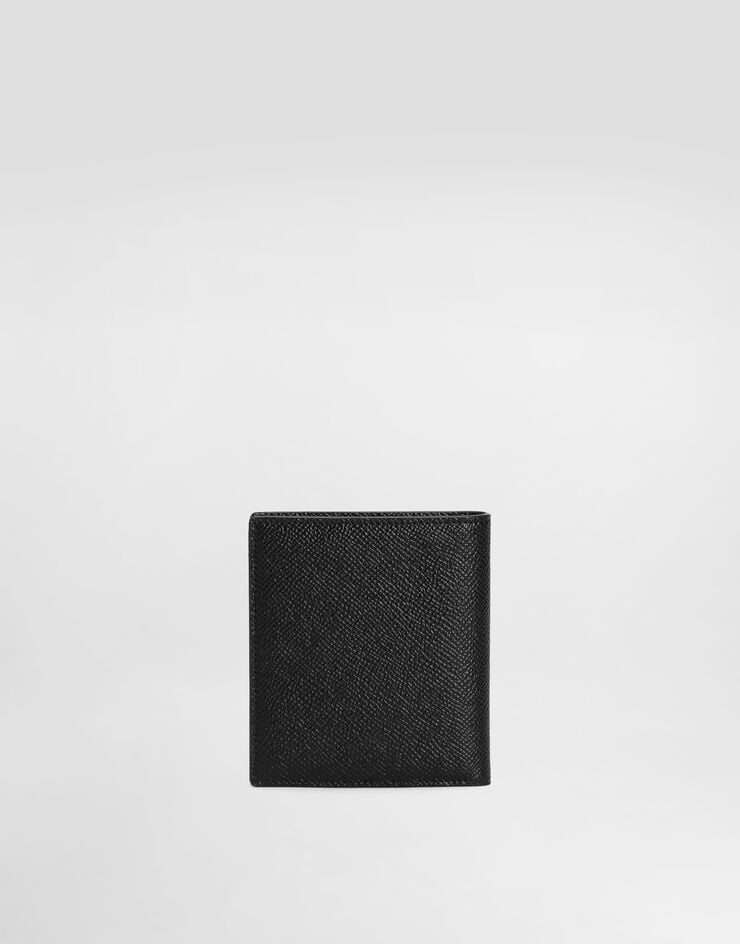 Dolce & Gabbana Tarjetero Plegable En Piel De Becerro Con Estampado Dauphine