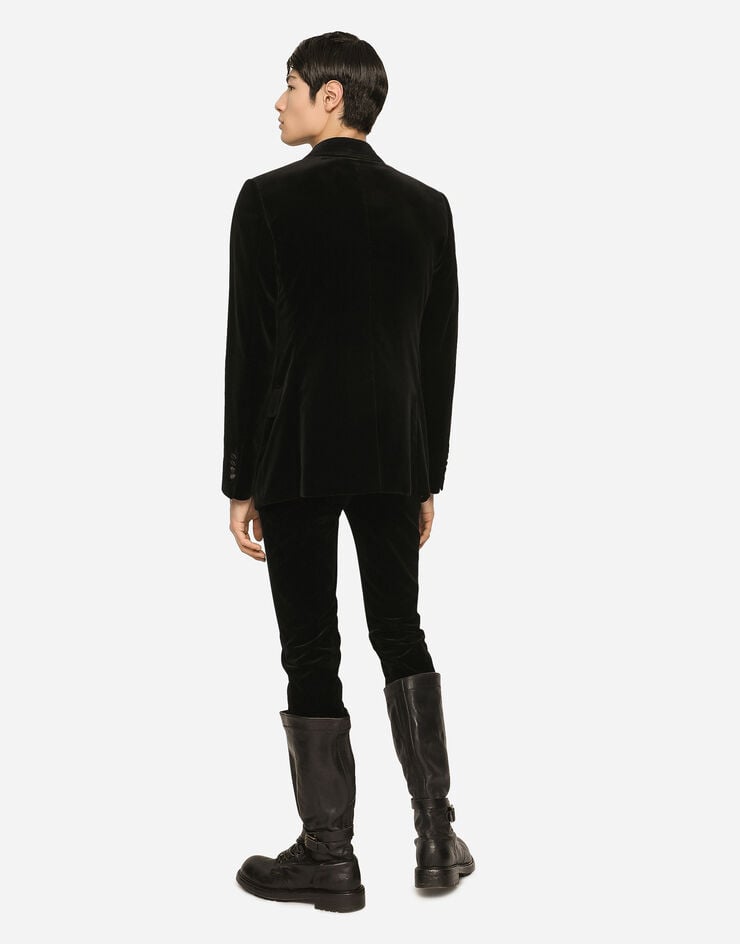 Dolce & Gabbana Traje De Botonadura Sencilla En Terciopelo Liso