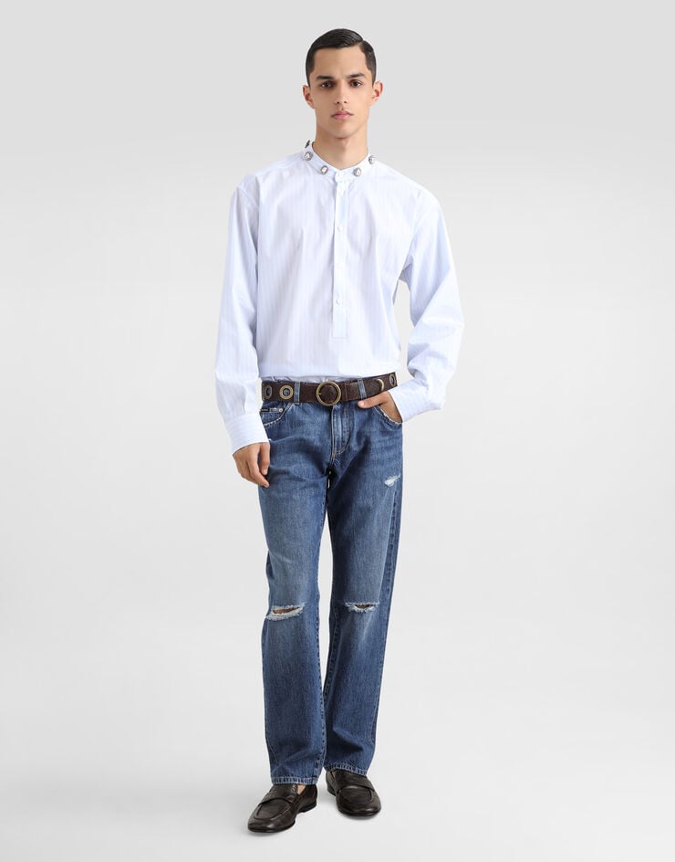 Dolce & Gabbana Vaqueros Classic De Algodón Con Placa