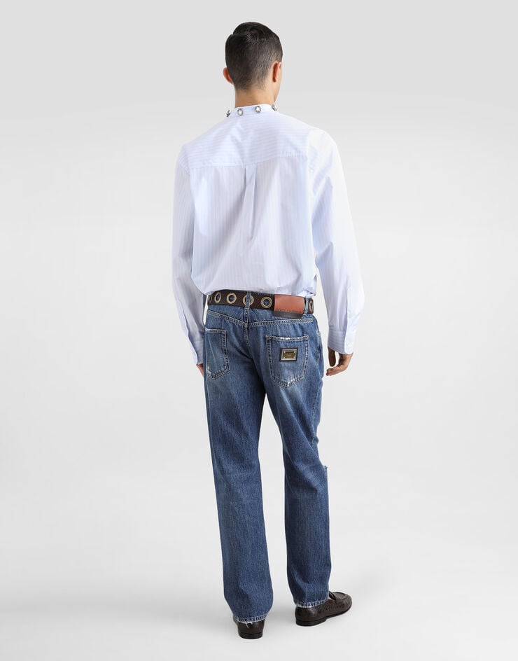Dolce & Gabbana Vaqueros Classic De Algodón Con Placa