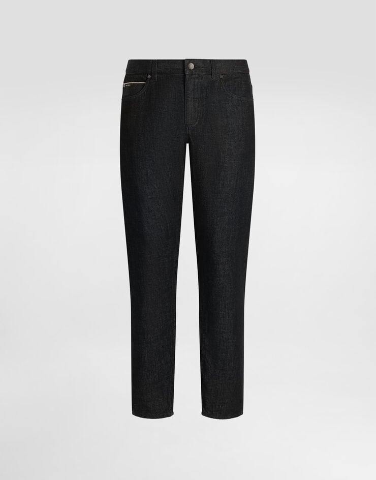 Dolce & Gabbana Vaqueros corte regular de algodón con placa