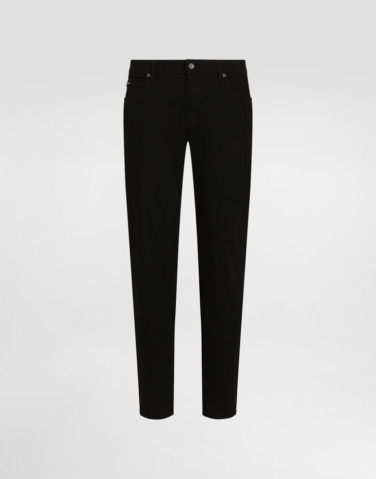 Dolce & Gabbana Vaqueros regular elásticos negro lavado