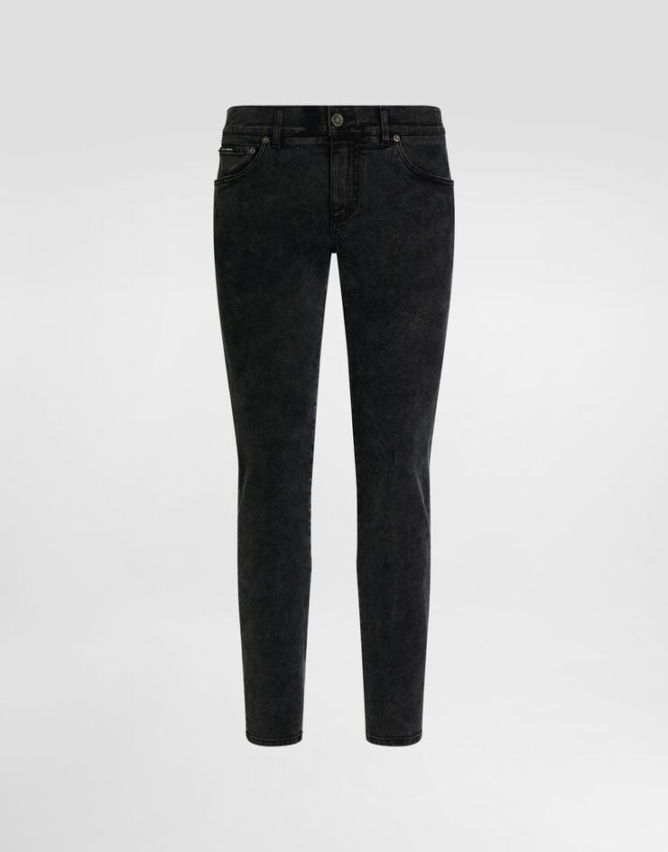 Dolce & Gabbana Vaqueros skinny de algodón elástico con placa