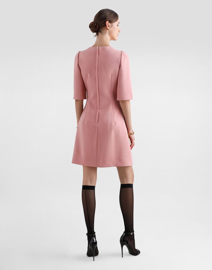 Dolce & Gabbana Vestido Midi De Corte Reloj De Arena En Crepé De Lana